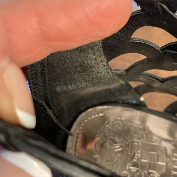 Vince Camuto Leather Fontanela Sexy Sleek Bootie Black Size 6.5 - Picture 14 of 16